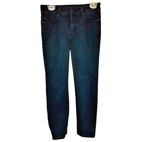 NYDJ Alisha Fitted Black Ankle Jeans Stretch Size 4 Lift Tuck Technology Denim - Picture 3 of 10